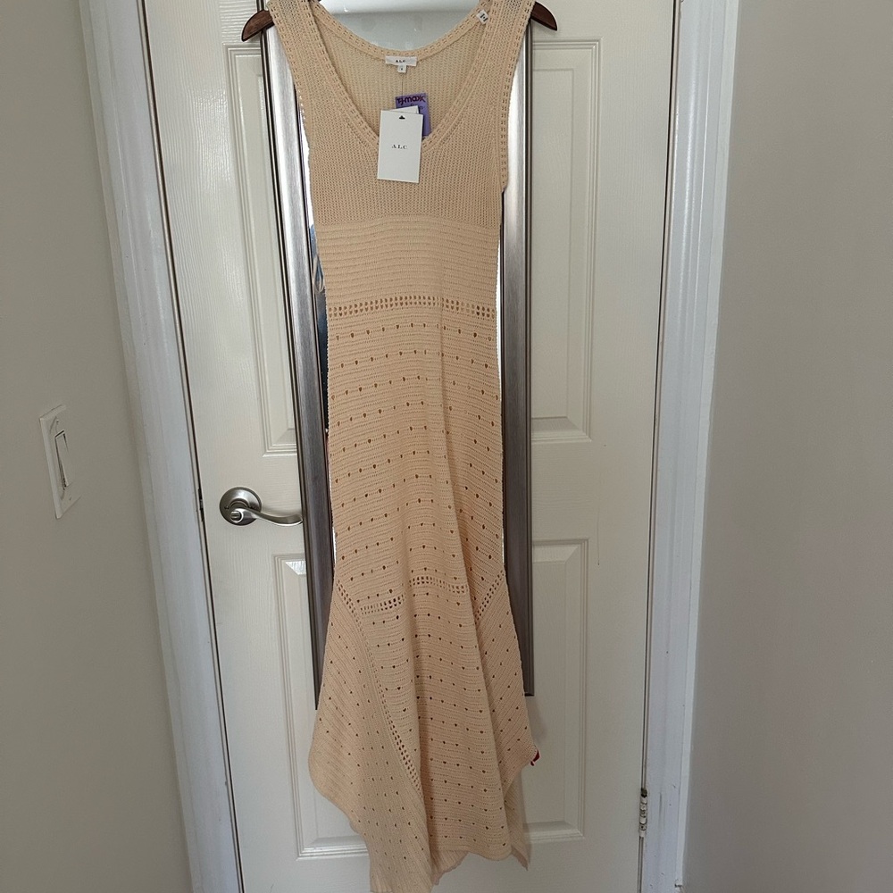 A.L.C. Cream Knit Dress